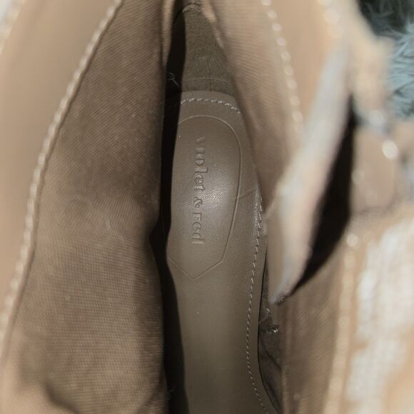 Violet & Red Jenna Womens Size 9M Brown Suede Luxury Tasseled Chelsea Boots - Picture 10 of 11